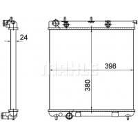 CR 558 001S MAHLE Радіатор охолодження двигуна
