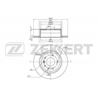 BS-5981 ZEKKERT Гальмівний диск