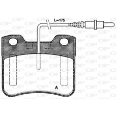 BPA0247.24 OPEN PARTS Комплект гальмівних колодок дисковий гальм