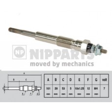 J5712000 NIPPARTS Свічка розжарювання