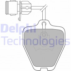 LP1463 DELPHI Комплект гальмівних колодок дисковий гальм