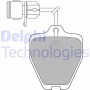 LP1463 DELPHI Комплект гальмівних колодок дисковий гальм