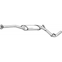 282-755 BOSAL Середній глушник вихлопних газів