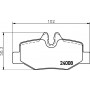 8DB 355 010-661 HELLA Комплект гальмівних колодок дисковий гальм
