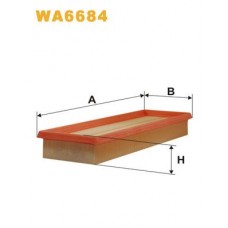WA6684 WIX FILTERS Повітряний фільтр