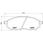 P 56 058 BREMBO КомплеК т гальмівних колодок, дискове гальмо