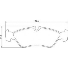 363710201824 MAGNETI MARELLI Комплект гальмівних колодок дисковий гальм