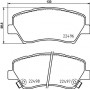 8DB 355 025-211 HELLA PAGID Комплект гальмівних колодок дисковий гальм