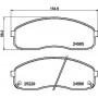 8DB 355 019-581 HELLA PAGID Комплект гальмівних колодок дисковий гальм
