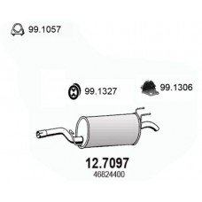 12.7097 ASSO Глушник вихлопних газів кінцевий