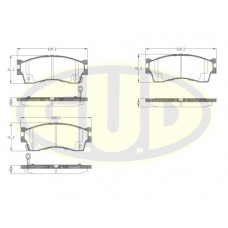 GBP880179 G.U.D. КомплеК т гальмівних колодок, дискове гальмо