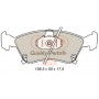 704-17082 IAP QUALITY PARTS КомплеК т гальмівних колодок, дискове гальмо