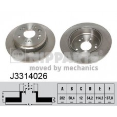 J3314026 NIPPARTS Гальмівний диск