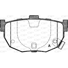 BPA0294.22 OPEN PARTS Комплект гальмівних колодок дисковий гальм