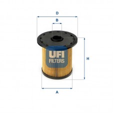 26.690.00 UFI Паливний фільтр