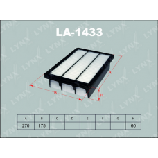 LA-1433 LYNXauto Повітряний фільтр
