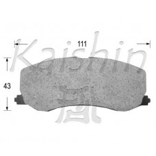 FK9015 KAISHIN Комплект гальмівних колодок дисковий гальм