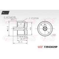 72943029P MAXTECH Поршень корпус скоби гальма
