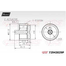 72943029P MAXTECH Поршень корпус скоби гальма