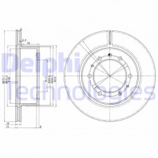 BG3117 DELPHI Гальмівний диск