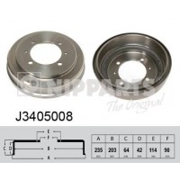 J3405008 NIPPARTS Гальмівний барабан