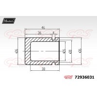 72936031 MAXTECH Поршень корпус скоби гальма