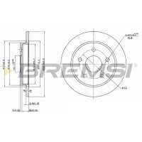 CD6232S BREMSI Гальмівний диск