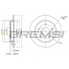 CD6232S BREMSI Гальмівний диск