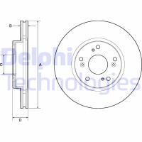 BG4774C DELPHI Гальмівний диск