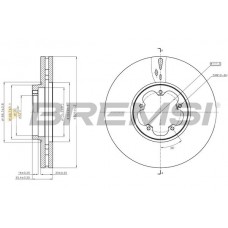 CD8470V BREMSI Гальмівний диск