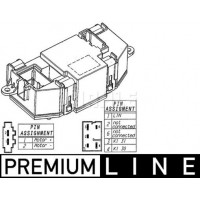 ABR 56 000P MAHLE Регулятор, Вентилятор салону