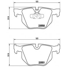 P 06 039 BREMBO Комплект гальмівних колодок дисковий гальм
