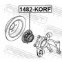 1482-KORF FEBEST Ступиця колеса