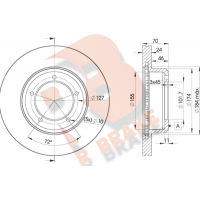 78RBD20902 R BRAKE Гальмівний диск