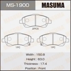 MS-1900 MASUMA Комплект гальмівних колодок