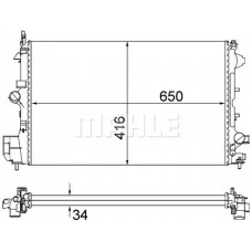 WG2184044 WILMINK GROUP Радіатор охолодження двигуна