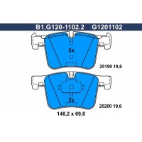 B1.G120-1102.2 GALFER Комплект гальмівних колодок дисковий гальм