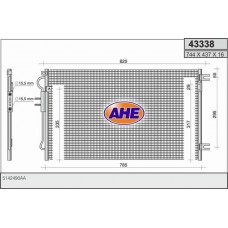 43338 AHE Конденсатор кондиціонера