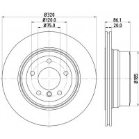 8DD 355 119-201 HELLA Гальмівний диск