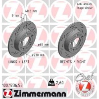 100.1236.53 ZIMMERMANN Гальмівний диск