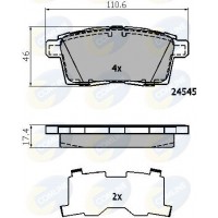 CBP01731 COMLINE Комплект гальмівних колодок дисковий гальм