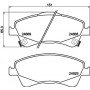 8DB 355 014-881 HELLA PAGID Комплект гальмівних колодок дисковий гальм