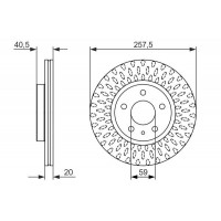 0 986 479 647 BOSCH Гальмівний диск