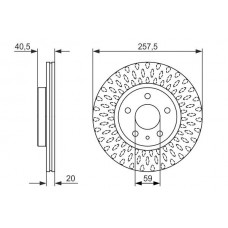 0 986 479 647 BOSCH Гальмівний диск