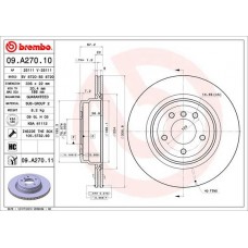 09.A270.11 BREMBO Гальмівний диск