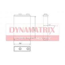 DR72660 DYNAMATRIX Теплообмінник обігрів салону