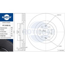 RT 21282-GL ROTINGER Гальмівний диск