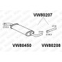 VW80207 VENEPORTE Середній глушник вихлопних газів
