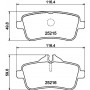 8DB 355 019-841 HELLA Комплект гальмівних колодок, дискове гальмо