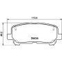 8DB 355 020-601 HELLA Комплект гальмівних колодок, дискове гальмо